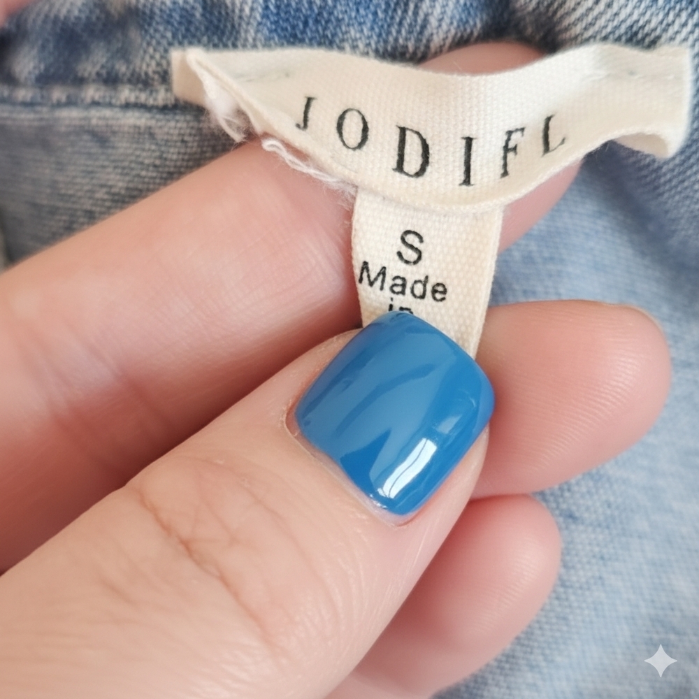 Just In! JODIFL Blue Puff Sleeve Mini Dress - Picture 5 of 6